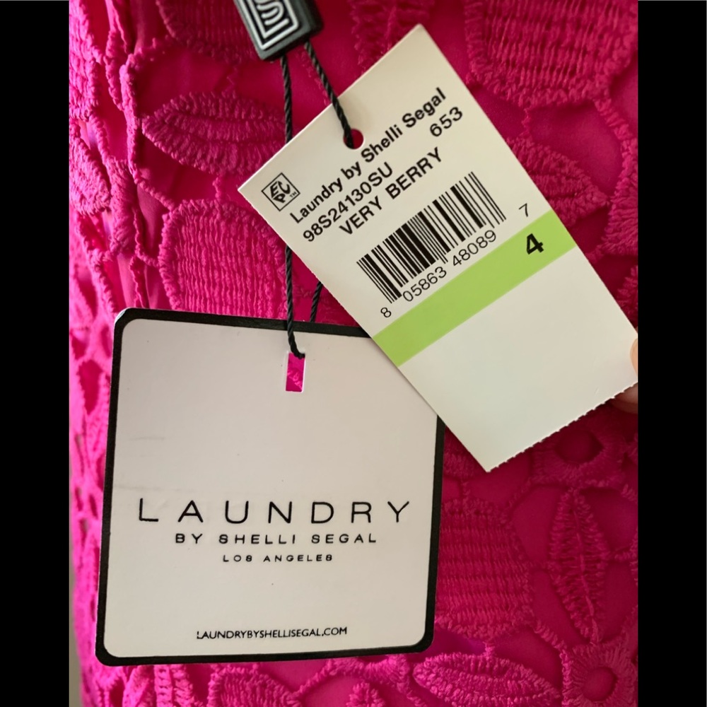 LAUNDRY by Shelli Segal Pink Lace Dress - Picture 7 of 10